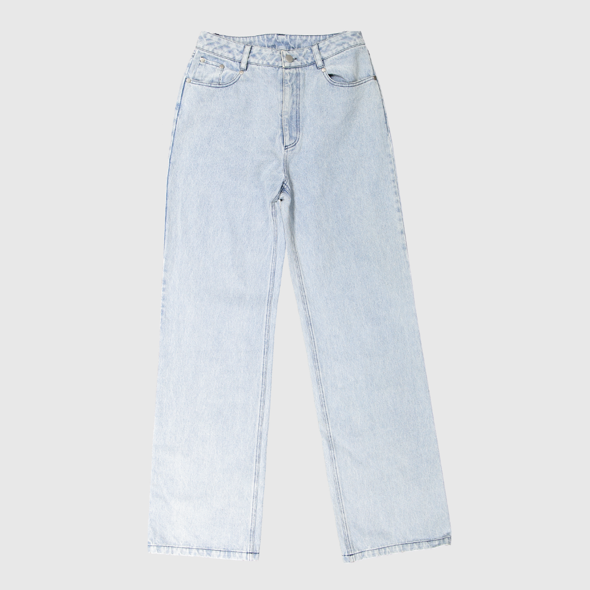 Retro Wide-leg Denim Jeans For Women